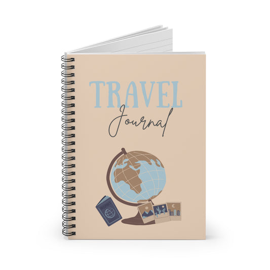 Travel Journal - Spiral Notebook for Adventurers, Travel Memories, Gift for Travelers, Travel Diary, Wanderlust Journal