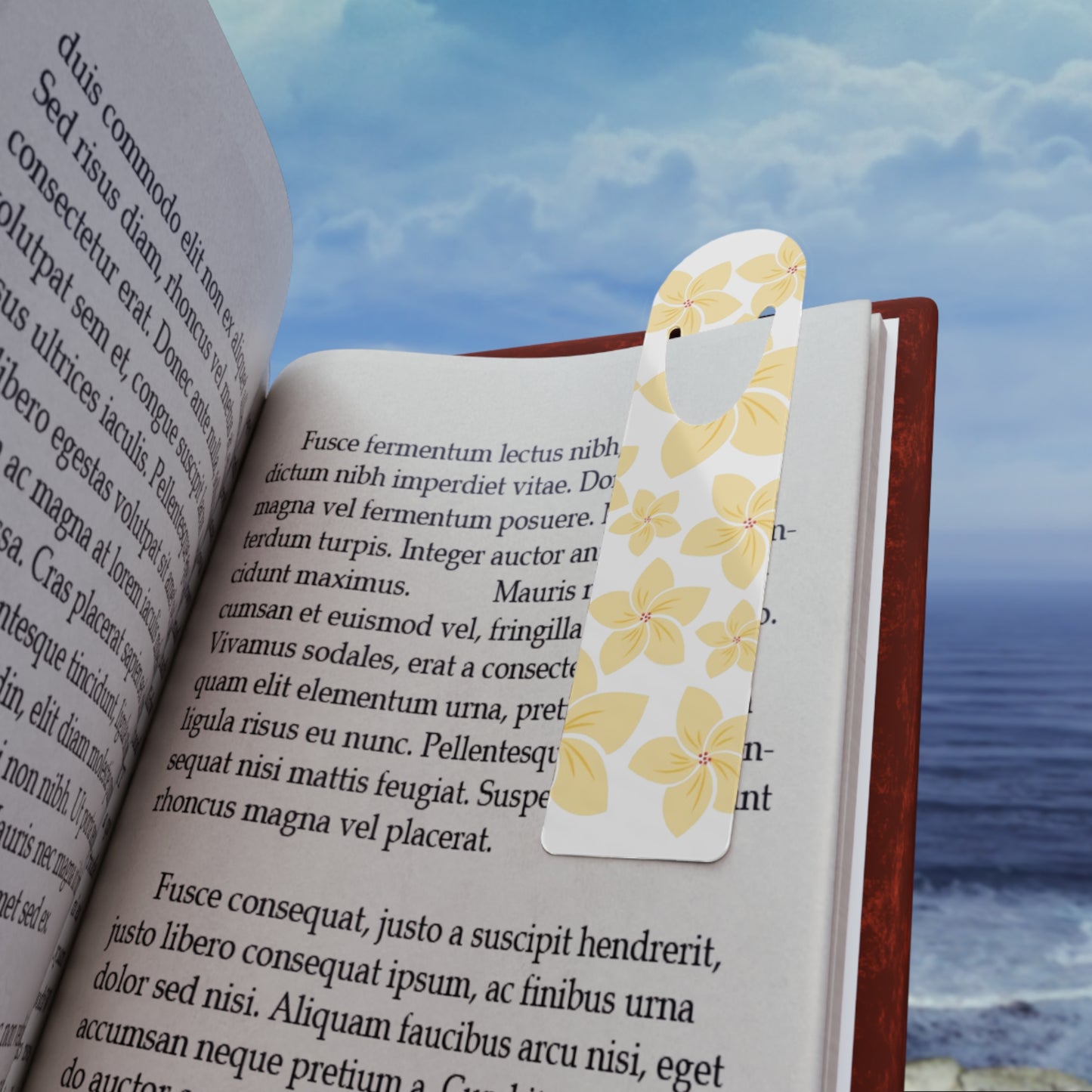 Floral Bookmark, Yellow Flower Bookmark, Artisan Book Mark, Reading Accessory, Gift for Book Lovers, Bookish Decor