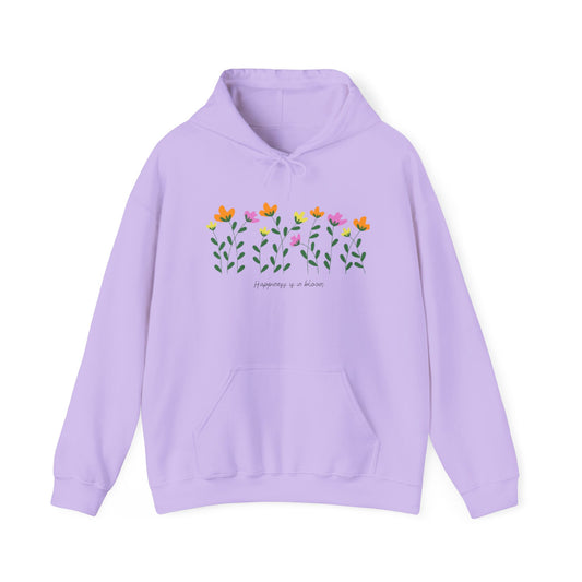 Floral Spring Hoodie, Cozy Unisex Pullover, Flower Sweatshirt, Perfect for Gift, Nature Lover Hooded Sweatshirt, Warm Spring Apparel