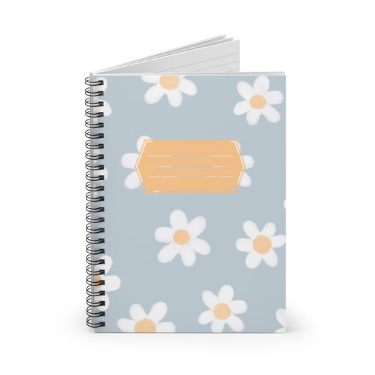Daisy Spiral Notebook - Floral Design, Perfect for Journaling, School, Gifts, Stationery, Back to School, Note-taking
