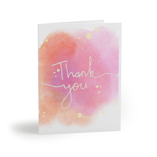 Elegant Watercolor Thank You Greeting Cards Set | 8, 16, 24 Pack | Perfect for All Occasions, Gift Notes, Invitations, Special Events