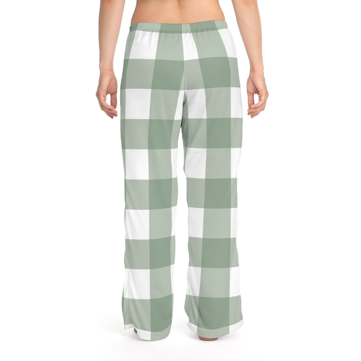 Women's Cozy Checkered Pajama Pants, AOP Trousers for Relaxation, Sleepwear, Gifts for Her, Lounge Pants, Holiday Comfort