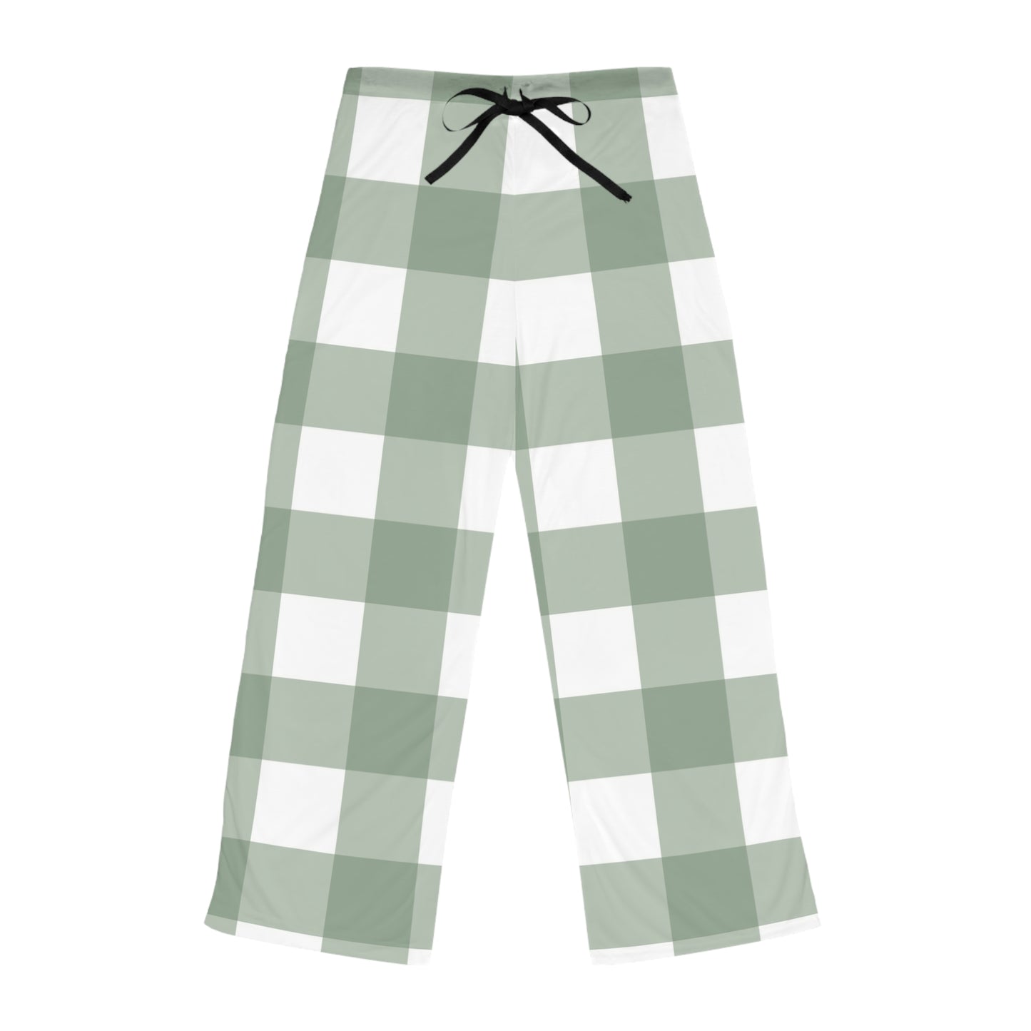 Women's Cozy Checkered Pajama Pants, AOP Trousers for Relaxation, Sleepwear, Gifts for Her, Lounge Pants, Holiday Comfort