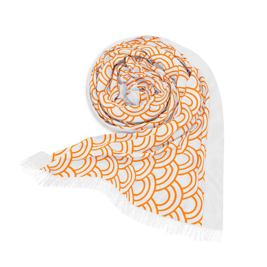 Elegant Wave Pattern Light Scarf, Trendy Fashion Accessory, Spring Summer Wear, Lightweight Shawl, Perfect Gift for Her