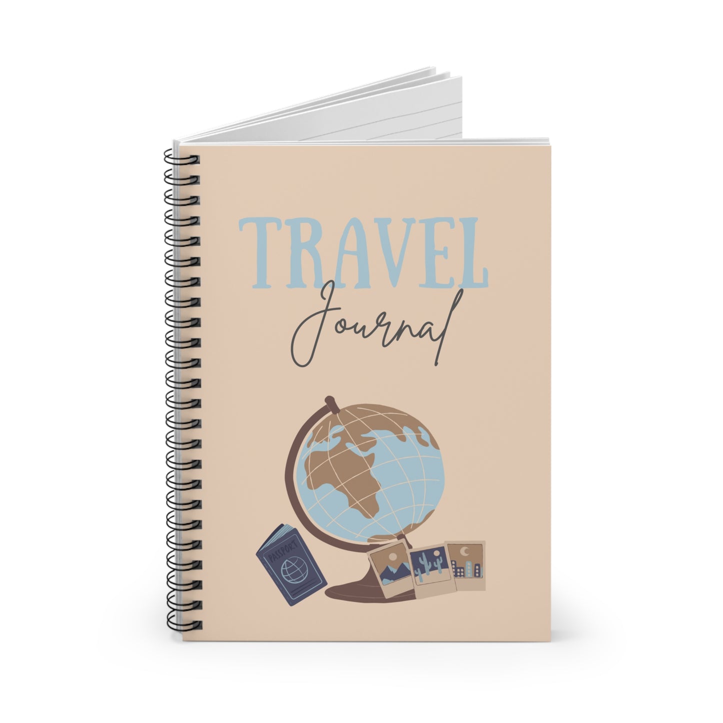 Travel Journal - Spiral Notebook for Adventurers, Travel Memories, Gift for Travelers, Travel Diary, Wanderlust Journal