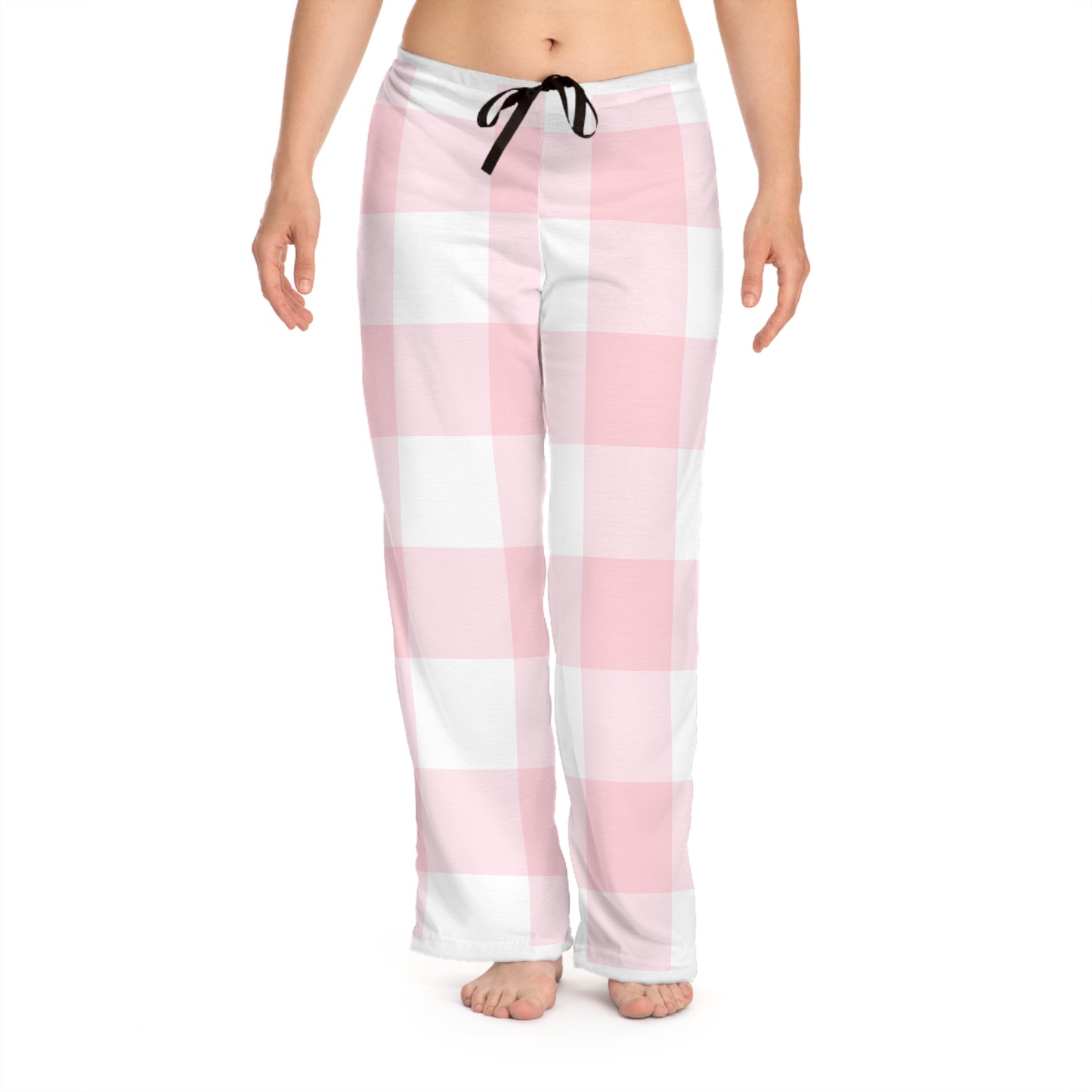 Cozy Pink Checkered Women's Pajama Pants | Relaxing Loungewear for Home, Casual Sleepwear, Great for Gifting!