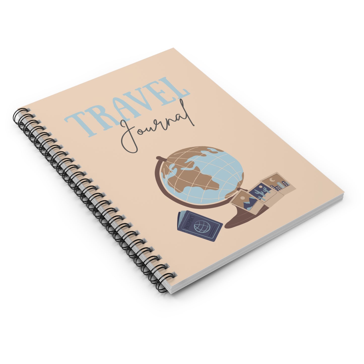 Travel Journal - Spiral Notebook for Adventurers, Travel Memories, Gift for Travelers, Travel Diary, Wanderlust Journal