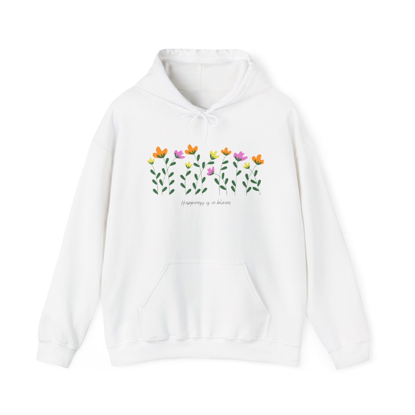 Floral Spring Hoodie, Cozy Unisex Pullover, Flower Sweatshirt, Perfect for Gift, Nature Lover Hooded Sweatshirt, Warm Spring Apparel