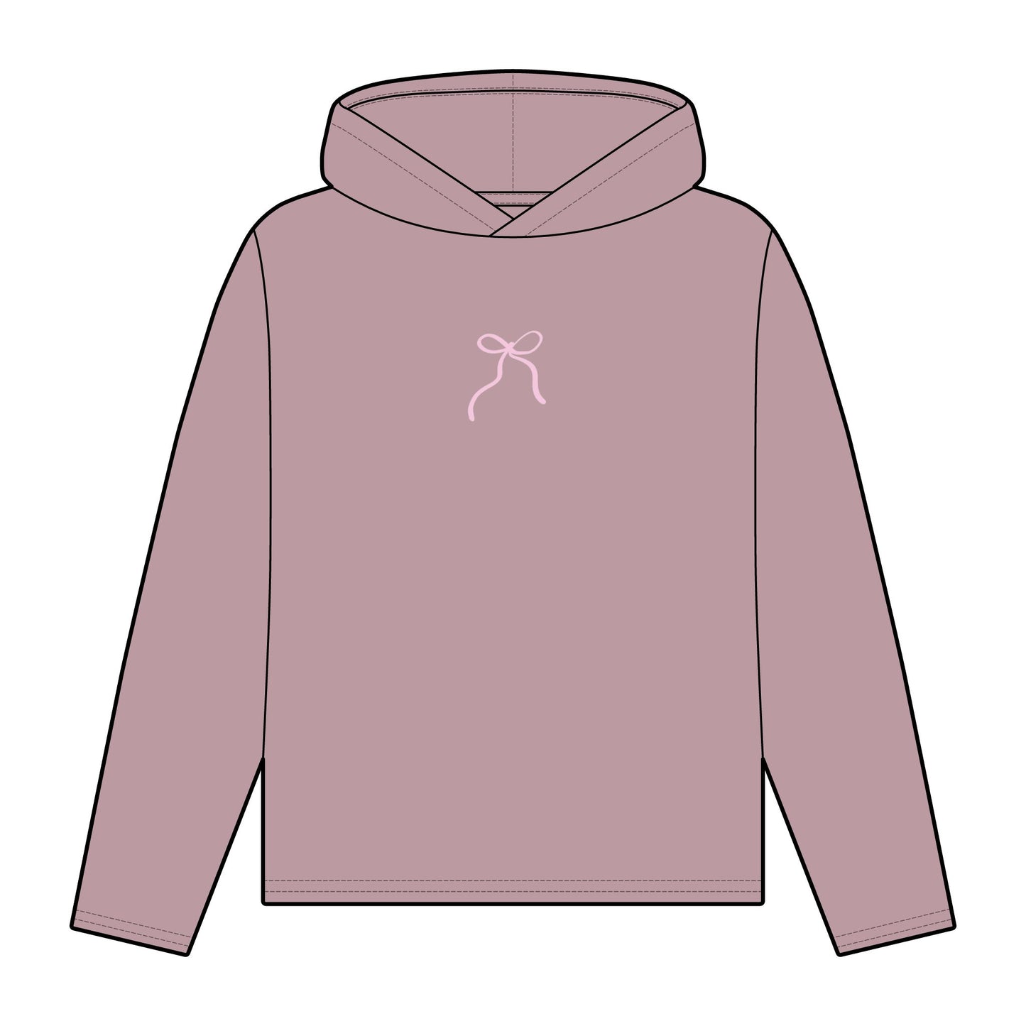 Women's Organic Relaxed Fit Hoodie with Bow Design - Cozy Sweatshirts for Women, Casual Wear, Eco-Friendly Fashion, Gift Idea, Lounge [...]